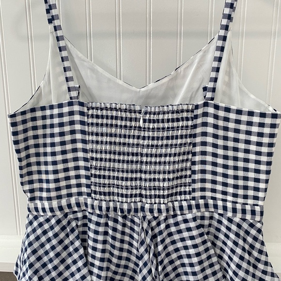 J. Crew Silk Peplum Dress in Gingham Print - Picture 8 of 15